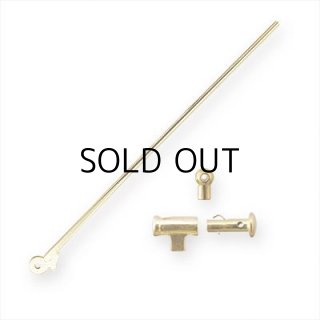 SALE レア 純金 K18ブローチ 切り回し淡水パール手造り テッポウ金具 大振り レア 純金/K18 切り回し淡水パール手造りブローチ