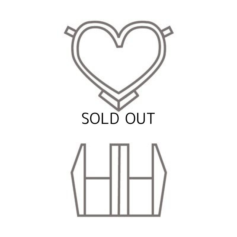 画像2: K18 ツメ 7mm ハート (2)