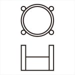 画像2: Ｋ１０ＹＧ　ツメ ３ｍｍ　ラウンド (2)