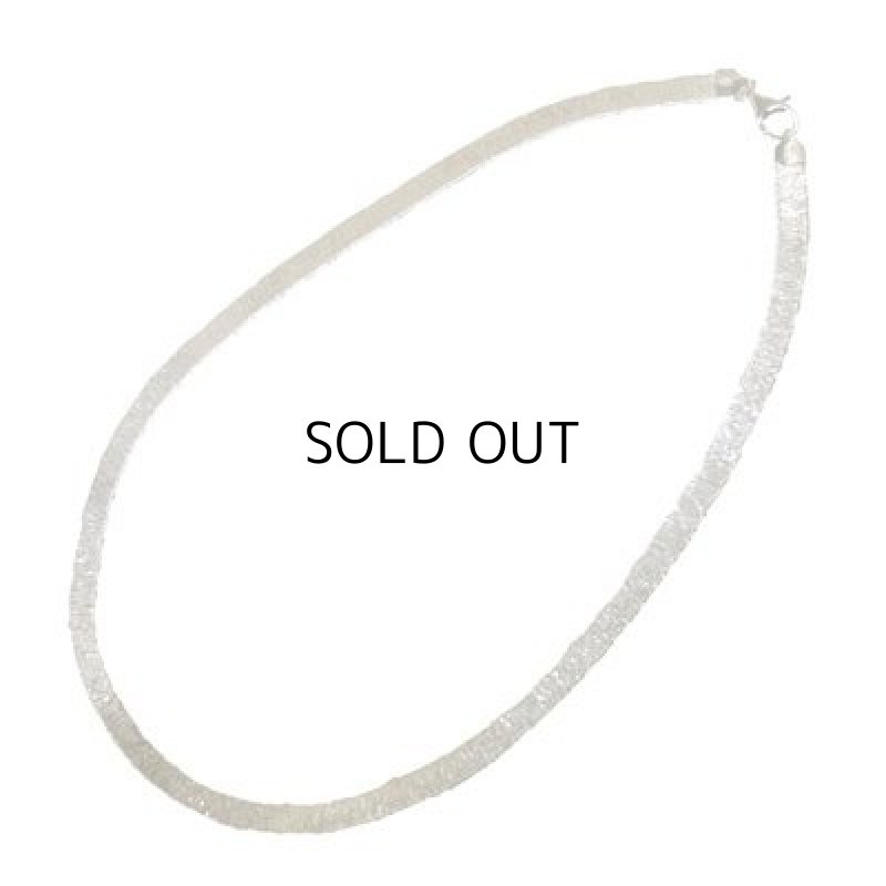 画像2: SV ネックレス 42cm マジックフラット 1.35x6mm (2)