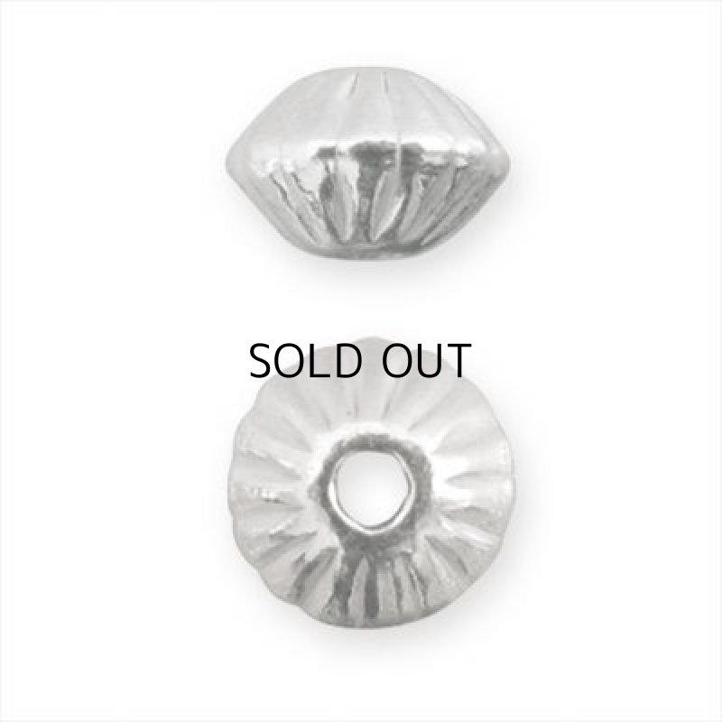 SV ビーズ ソロバン 溝入 4x4.6mm （2ケ入）