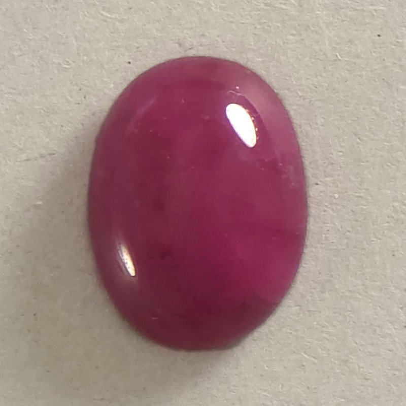 画像1: ルビー オーバルカボ 8.1x10.8mm (1)