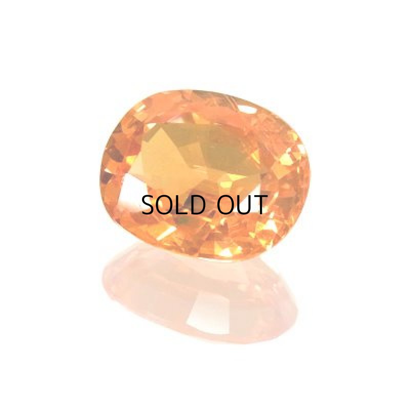 画像1: スペサルティンガーネット オーバルカット 10.5x12.7mm (1)