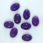 画像1: アメシスト オーバルカボ 10x14mm (1)