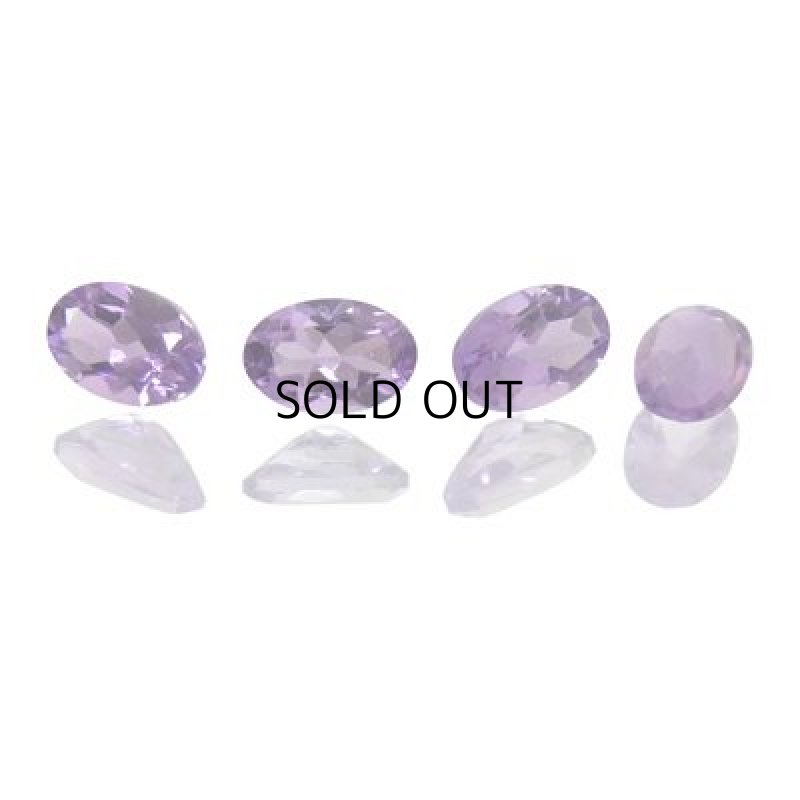 画像1: アメシスト(ライト) オーバルカット 4x6mm (1)