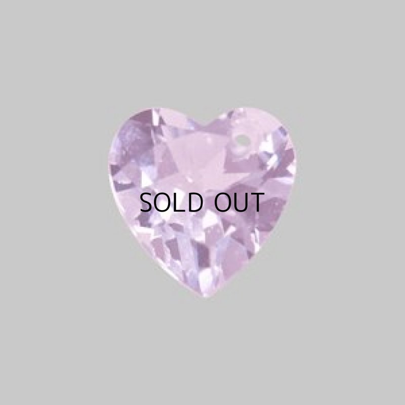 画像1: アメシスト ハートカット(貫通) 5mm (1)