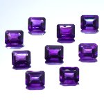 画像1: アメシスト オクタゴンカット 8x10mm (1)