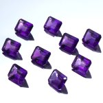 画像2: アメシスト オクタゴンカット 8x10mm (2)