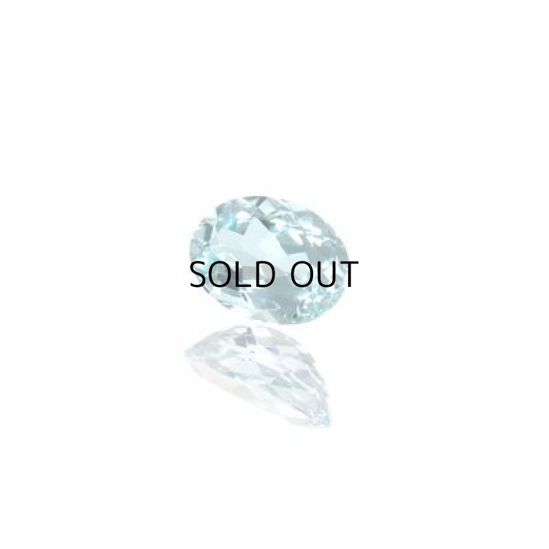 画像1: アクアマリン オーバルカット 5.7x8.1mm (1)