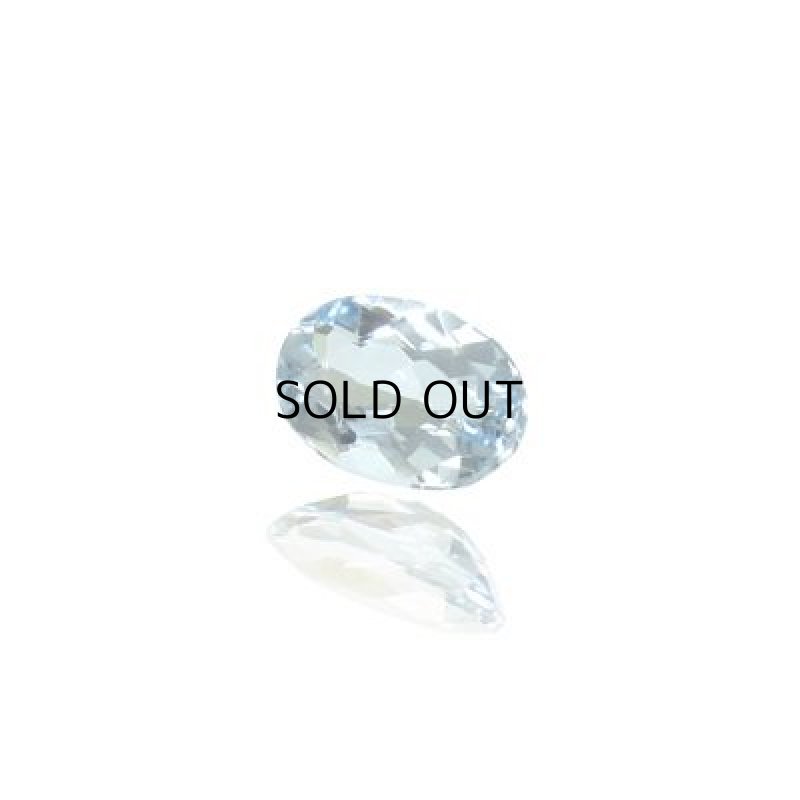 画像1: アクアマリン オーバルカット 5.9x8.5mm (1)