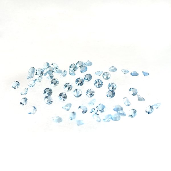 アクアマリン ラウンドカット 2mm - アサオ工芸オンラインショップ