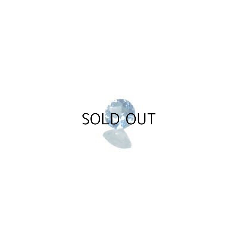 画像1: アクアマリン ラウンドカット 2.5mm (1)