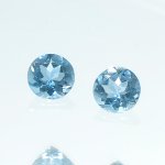 画像1: アクアマリン ラウンドカット 6mm (1)