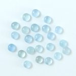 画像1: アクアマリン ラウンドカボ 6-6.5mm (1)