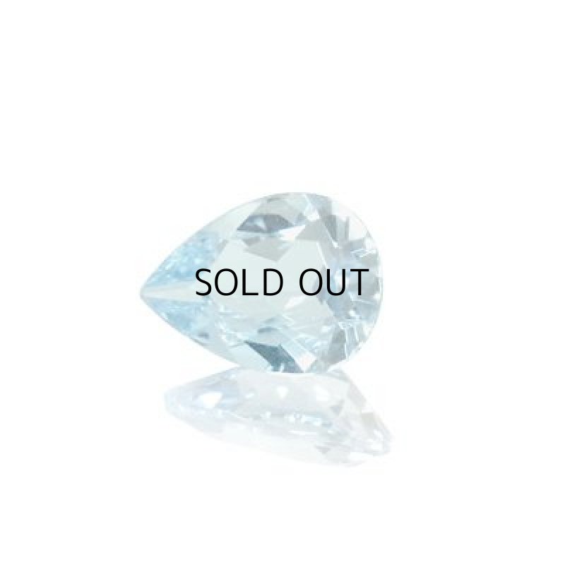 画像1: アクアマリン ペアシェイプカット 6x8mm (1)