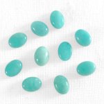 画像1: アマゾナイト オーバルカボ 6x8mm (1)