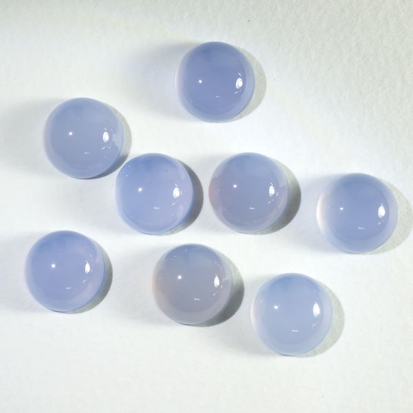 ブルーカルセドニー ラウンドカボ 10mm - アサオ工芸オンライショップ