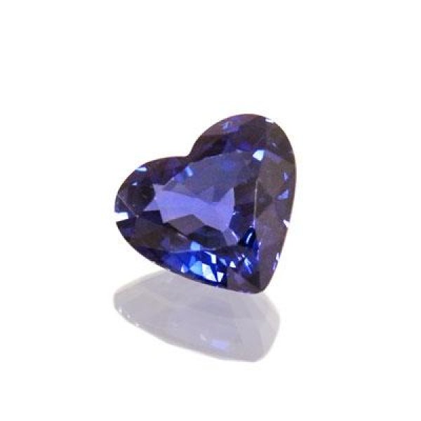 ハートちゃん❣️ミステリーセッティングブルーサファイアブローチ サファイア ハートカット 7.8x8.6mm - アサオ工芸オンライショップ