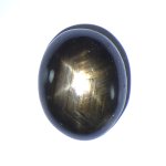 画像1: ブラックスターサファイア オーバルカボ 8.3x10.6mm (1)