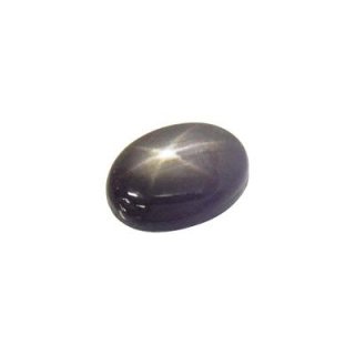 ブラックスターサファイア オーバルカボ 10.9x12.2mm - アサオ