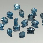 画像1: ブルートパーズ(ロンドン) オーバルカット 4x6mm (1)