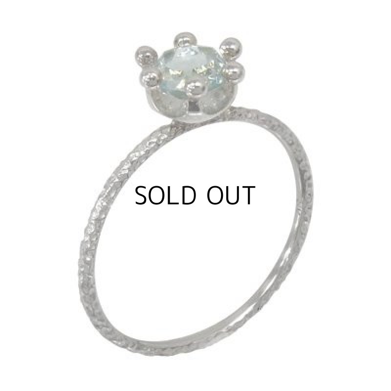 画像2: ブルートパーズ(スカイ) ローズカット 5mm (2)