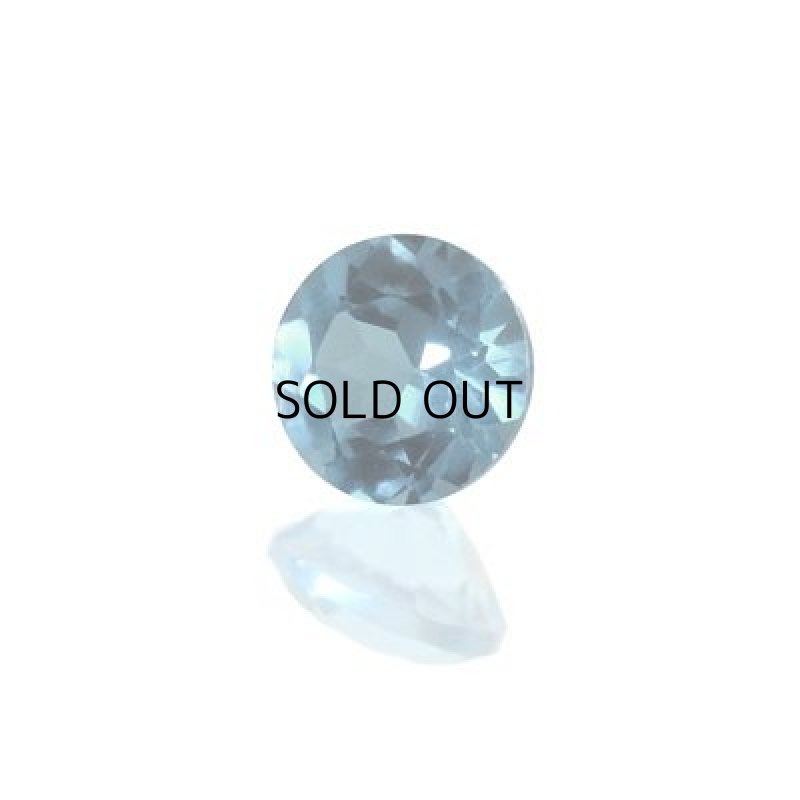 画像1: ブルートパーズ(ロンドン) ラウンドカット 6mm (1)