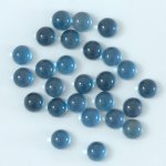 画像1: ブルートパーズ(ロンドン) ラウンドカボ 6mm (1)