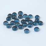 画像2: ブルートパーズ(ロンドン) ラウンドカボ 6mm (2)