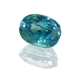 加工OK 天然 ブルー ジルコン 2.03ct ルース オーバルカット