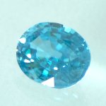 画像2: ブルージルコン オーバルカット 6.0x7.4mm (2)