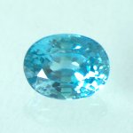 画像1: ブルージルコン オーバルカット 5.9x7.6mm (1)