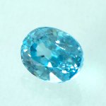 画像2: ブルージルコン オーバルカット 5.9x7.6mm (2)
