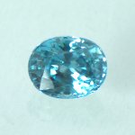 画像1: ブルージルコン オーバルカット 6.0x7.5mm (1)