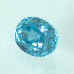 画像2: ブルージルコン オーバルカット 6.0x7.5mm (2)