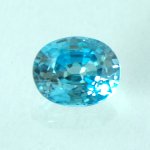 画像1: ブルージルコン オーバルカット 6.6x8.1mm (1)