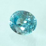 画像2: ブルージルコン オーバルカット 6.4x7.9mm (2)