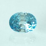画像1: ブルージルコン オーバルカット 6.2x8.1mm (1)