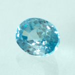 画像2: ブルージルコン オーバルカット 6.2x8.1mm (2)