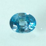 画像1: ブルージルコン オーバルカット 6.9x8.7mm (1)