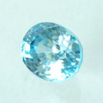 画像2: ブルージルコン オーバルカット 6.4x8.1mm (2)