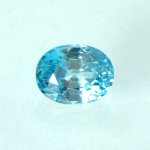 画像1: ブルージルコン オーバルカット 6.5x8.4mm (1)