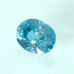 画像2: ブルージルコン オーバルカット 6.5x8.4mm (2)