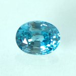 画像1: ブルージルコン オーバルカット 6.7x8.7mm (1)