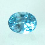 画像1: ブルージルコン オーバルカット 6.7x8.7mm (1)