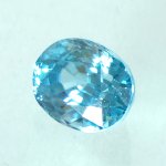 画像2: ブルージルコン オーバルカット 6.7x8.7mm (2)