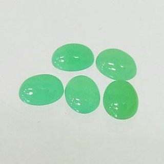 クリソプレーズ(アップルグリーン) オーバルカボ 10x12mm