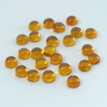 画像2: シトリン(ダーク) ラウンドカボ 6mm (2)