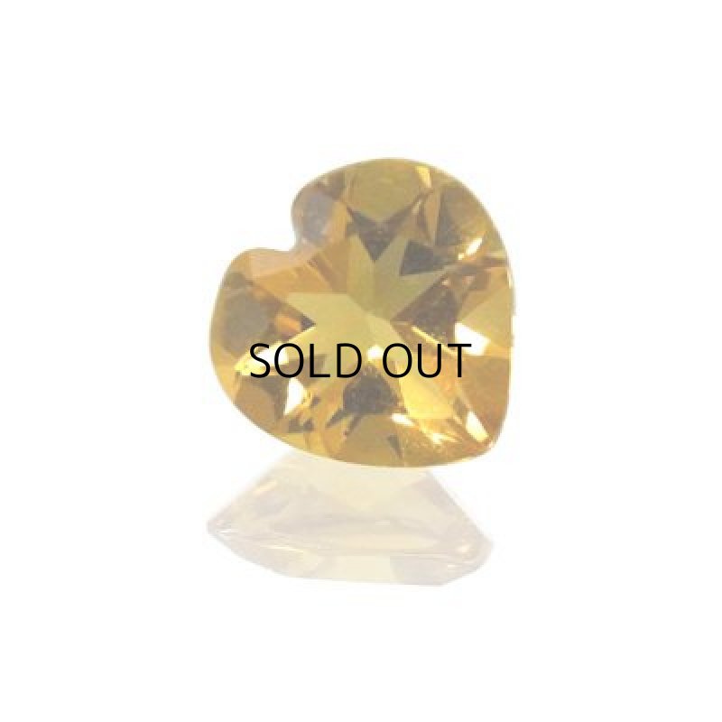 画像1: シトリン ハートカット 8mm (1)