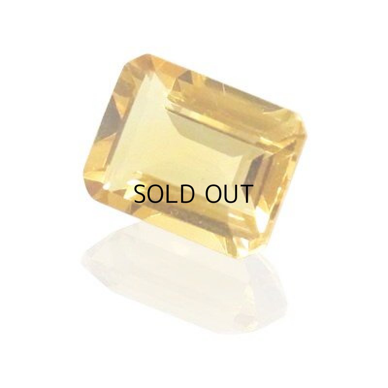 画像2: シトリン オクタゴンカット 6x8mm (2)